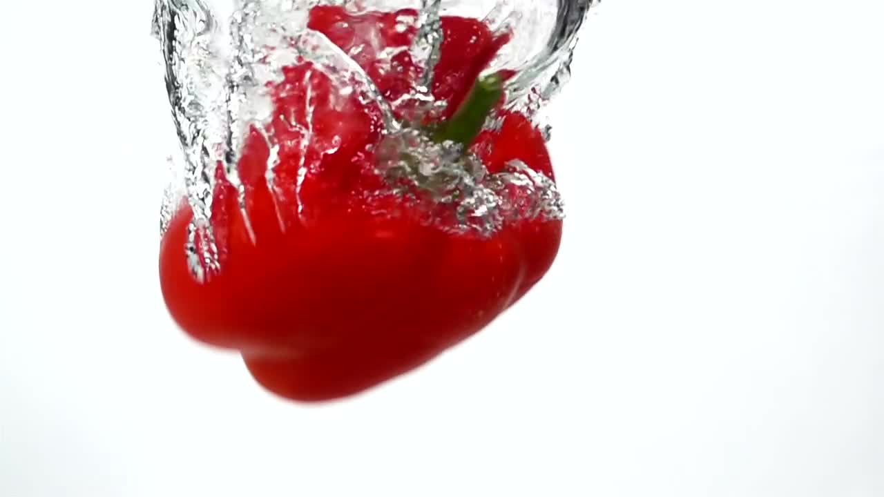 Download Video Stock Red Pepper Falling Through Water Live Wallpaper Free