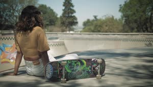 Download Free Stock Video Skateboarders Greeting Each Other Near A Bowl Live Wallpaper