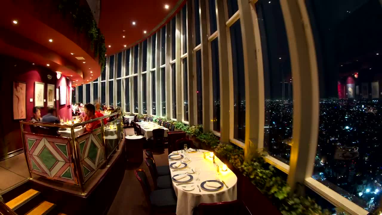 Download Free Stock Video Revolving Restaurant In A City Live Wallpaper