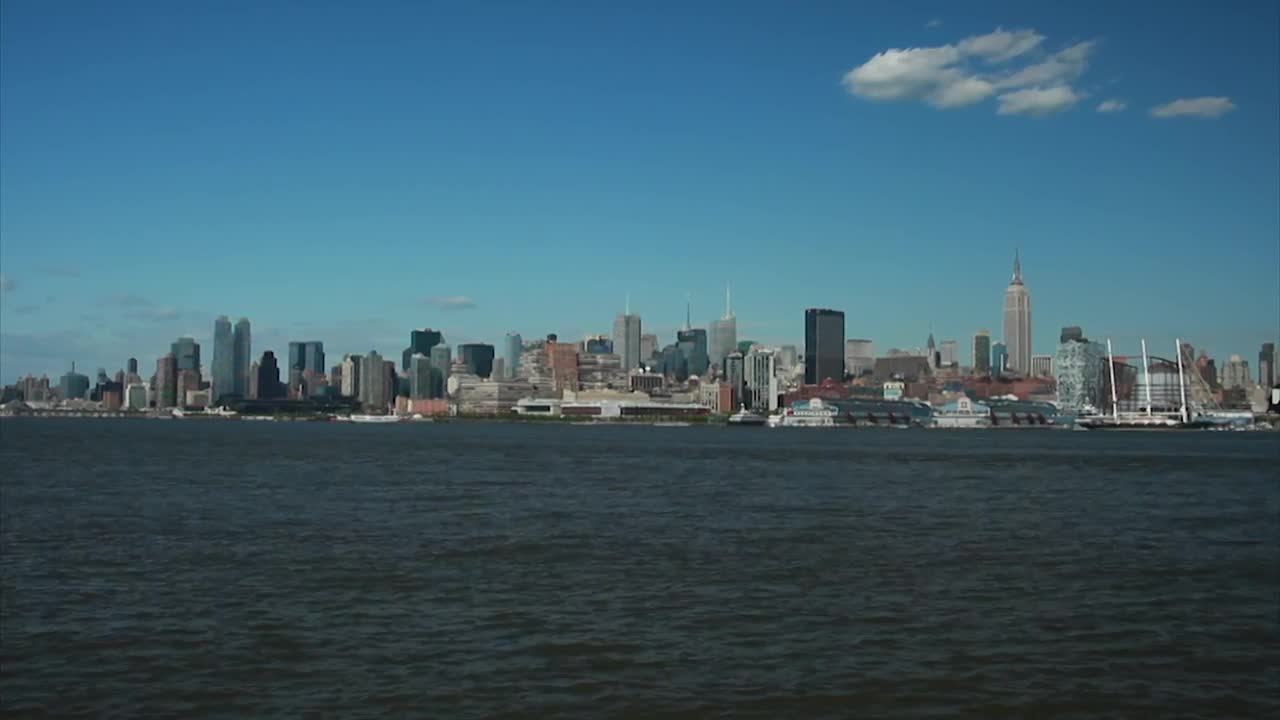 Download Free Stock Video Ripples Across The Ocean Between New York Live Wallpaper