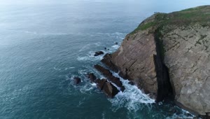 Download Free Stock Video Rocky Cape Seen From Above Live Wallpaper