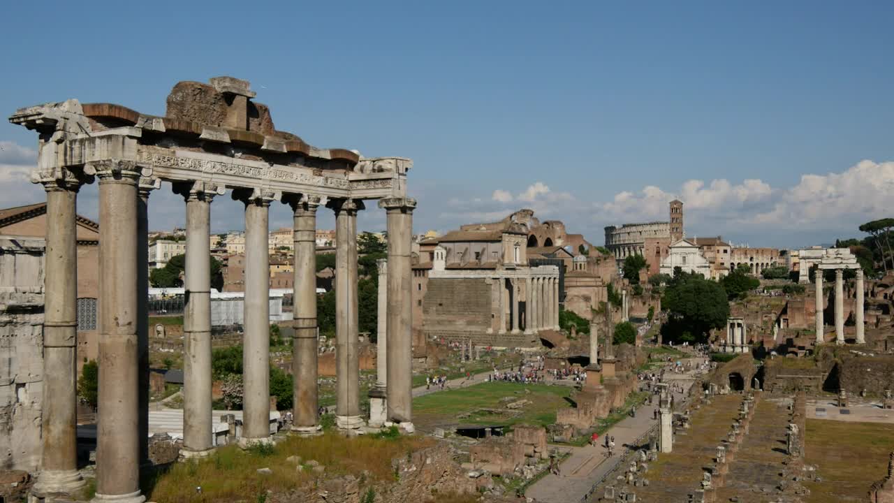 Download Free Stock Video Roman Ruins Landscape Live Wallpaper