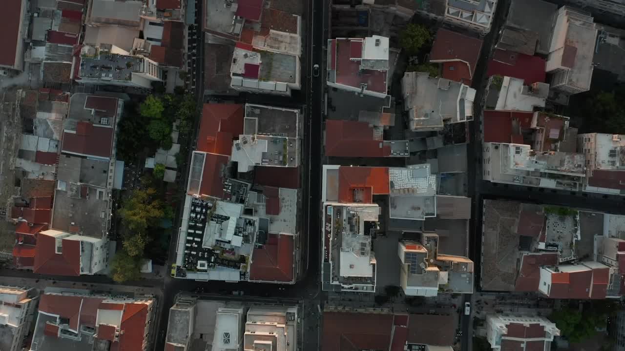 Download Free Stock Video Roofs Of A Neighborhood In The City Live Wallpaper