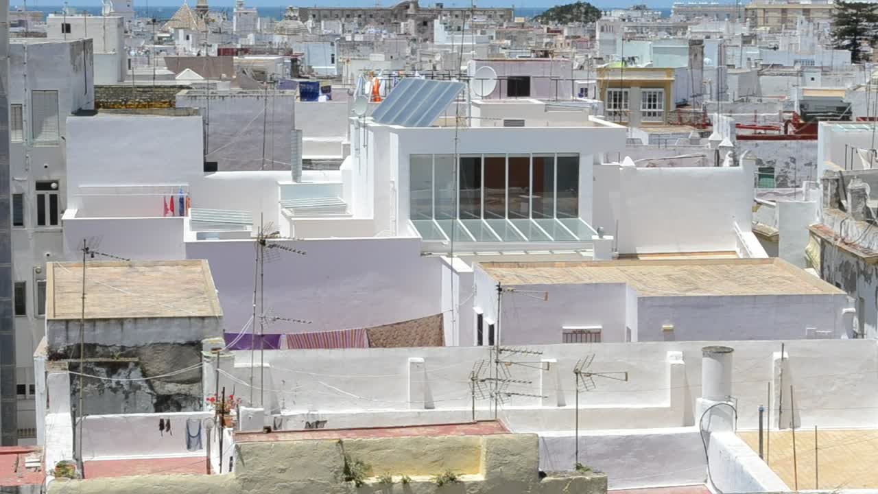 Download Free Stock Video Rooftops Leading To The Ocean Live Wallpaper