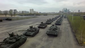 Download Free Stock Video Russian Tanks Heading Out Live Wallpaper