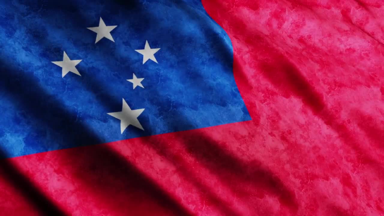 Download Free Stock Video Samoa D Render Flag Live Wallpaper