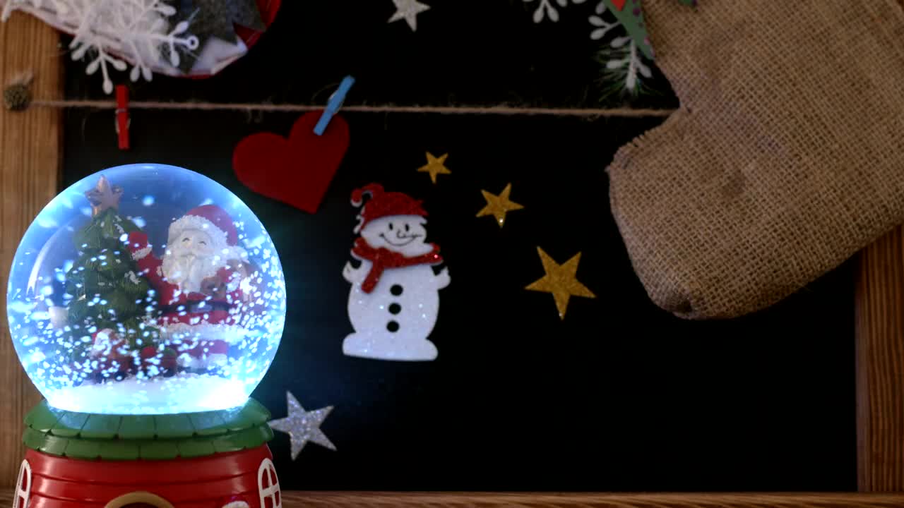 Download Free Stock Video Santa Claus Christmas Snow Globe Live Wallpaper