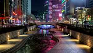 Download Free Stock Video Seoul Colorful Cityscape And Traffic Live Wallpaper