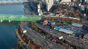 Download Free Stock Video Seoul Roads And Railways From Above Live Wallpaper