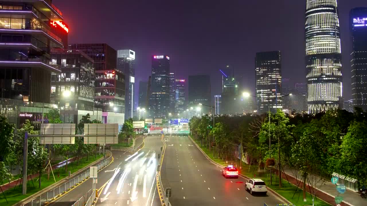 Download Free Stock Video Shenzen Highway And City Skyscraper Flashing Live Wallpaper