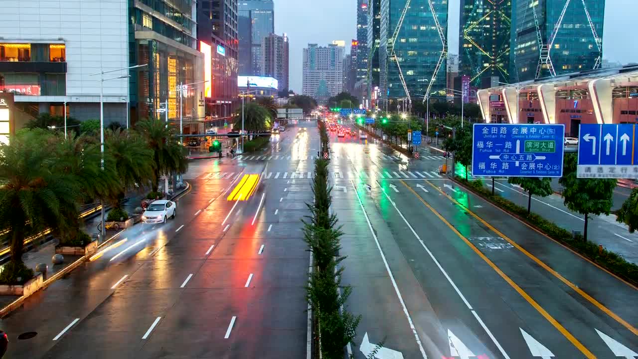 Download Free Stock Video Shenzhen Highway Traffic In The Knight Live Wallpaper