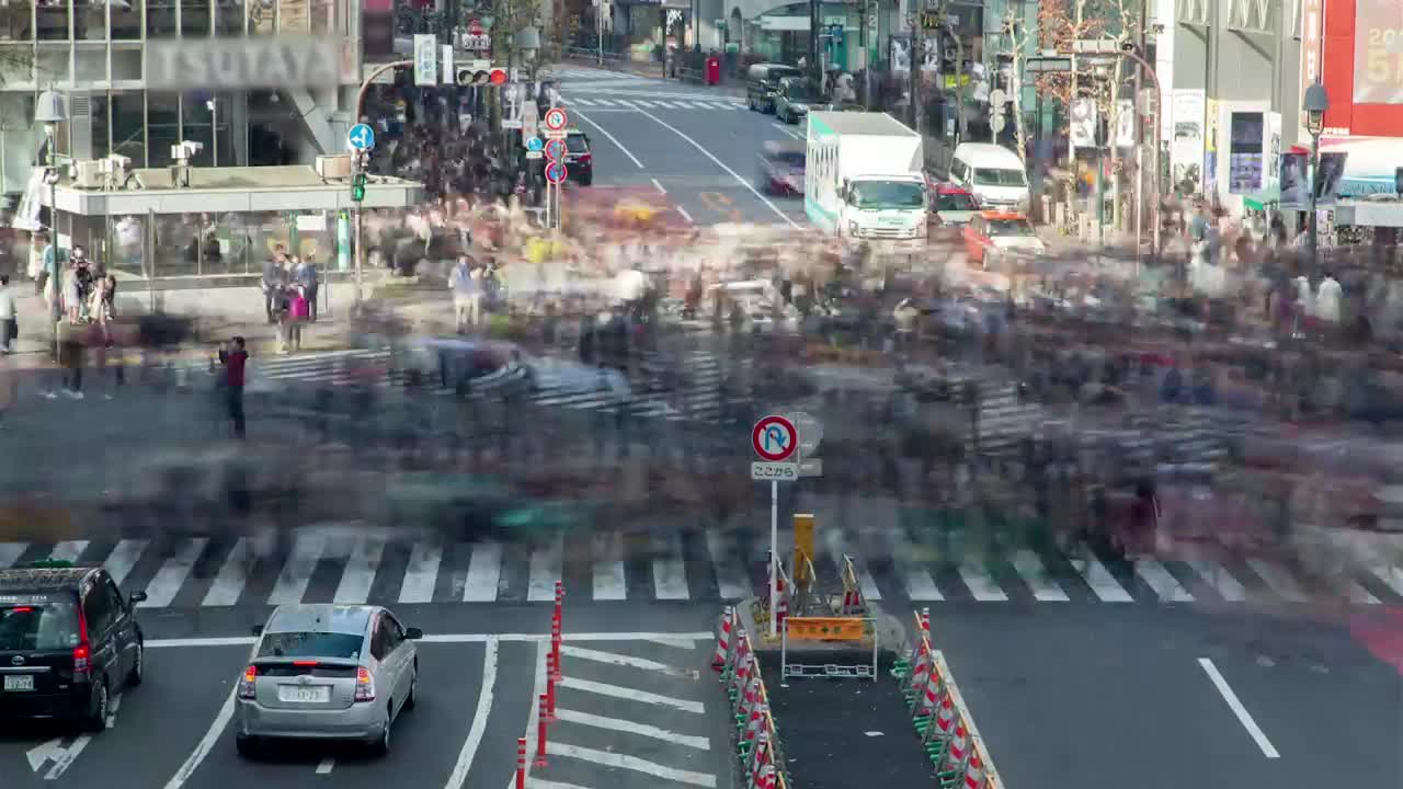 Download Free Stock Video Shibuya District Crosswalk Time Lapse Live Wallpaper