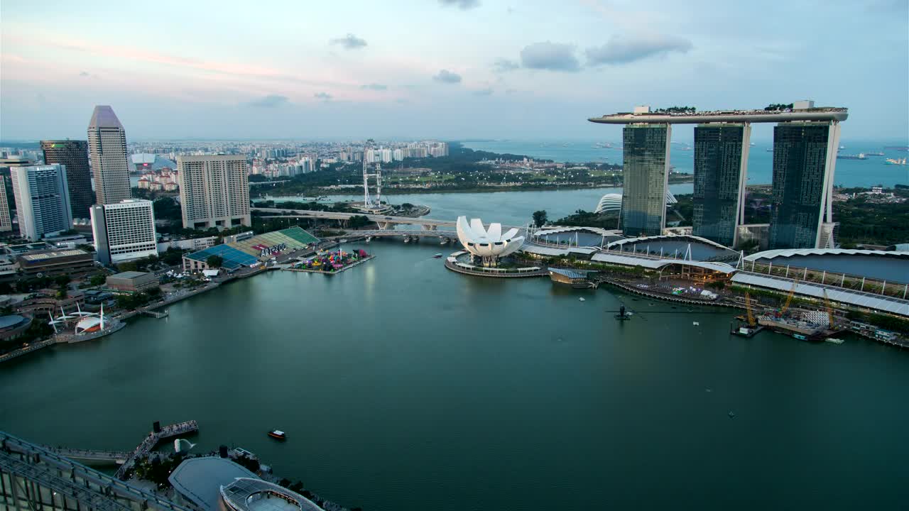 Download Free Stock Video Singapore Bay Time Lapse Live Wallpaper