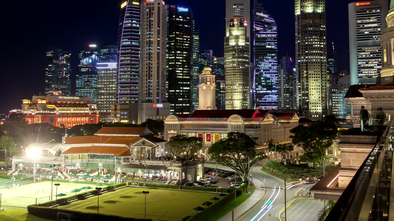 Download Free Stock Video Singapore Cityscape With Skyscrapers Live Wallpaper