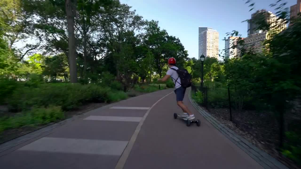 Download Free Video Stock Skating Through A City Street Live Wallpaper