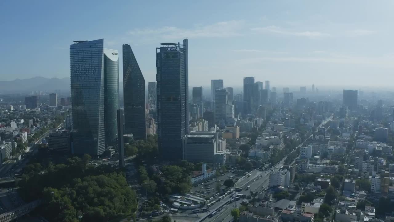 Download Free Video Stock Skyscraper Towers In A Big City Live Wallpaper