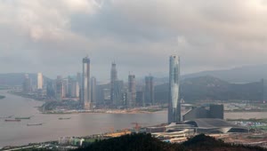 Download Free Video Stock Skyscrapers In The China And Macau Border Live Wallpaper