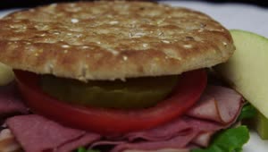 Download Free Video Stock Slim Sandwich With Ham And Apple Live Wallpaper