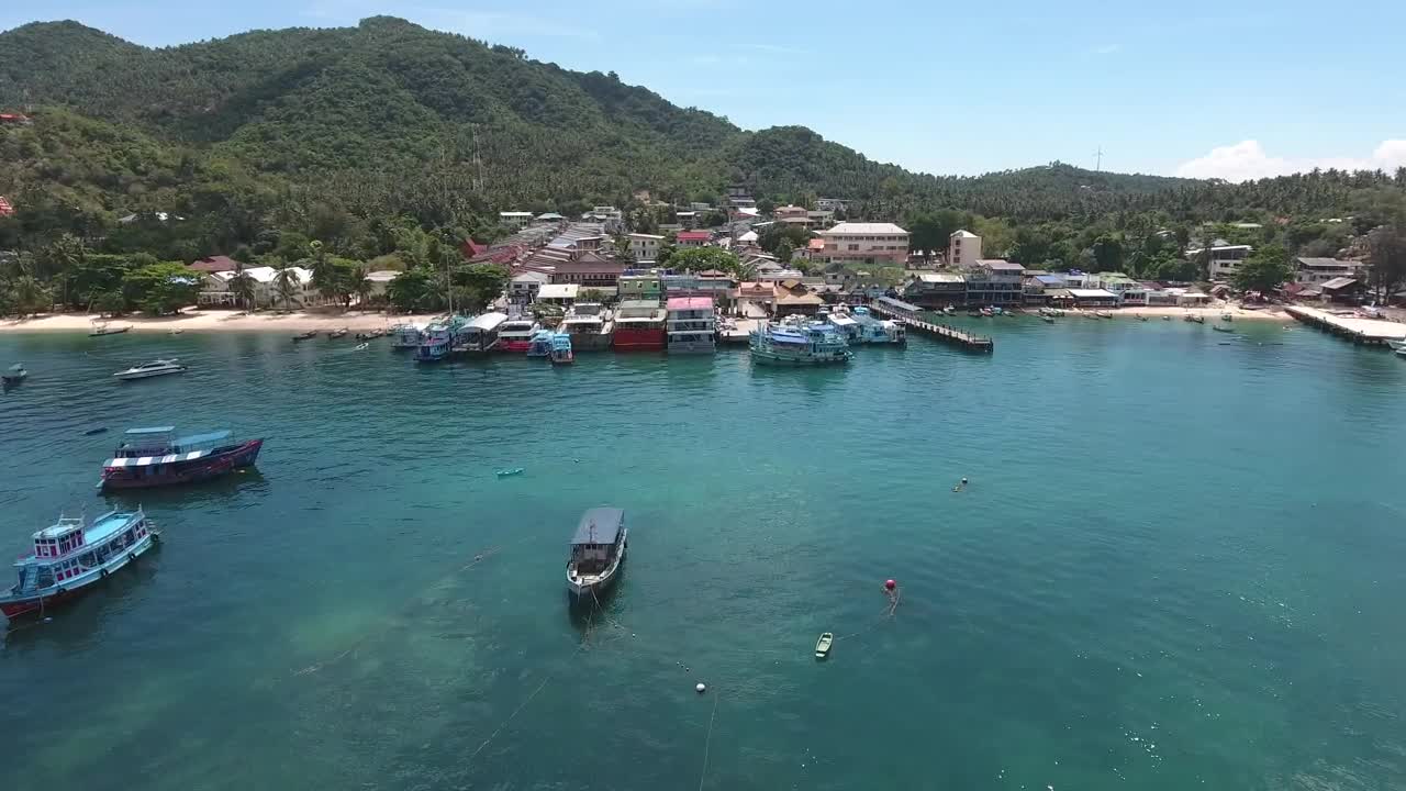 Download Free Video Stock Small Caribbean Port In A Village Live Wallpaper