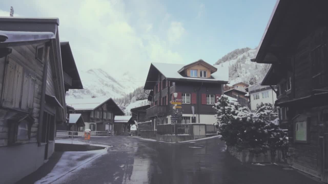 Download Free Video Stock Small Snowy Town Live Wallpaper