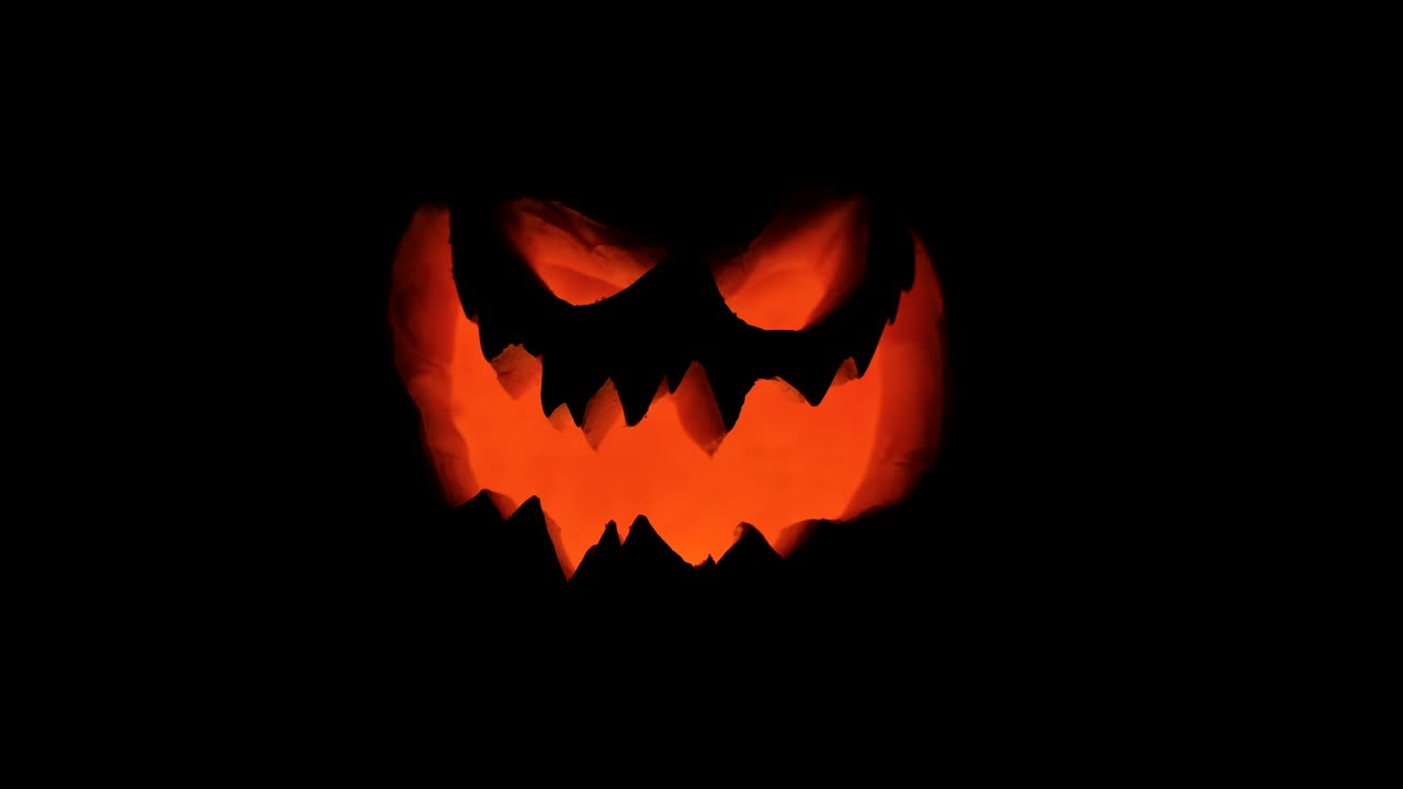 Download Free Video Stock Smiling Silhouette Of A Halloween Pumpkin Live Wallpaper