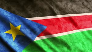 Download Free Video Stock South Sudan Flag In Africa Live Wallpaper