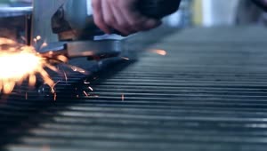 Download Free Video Stock Sparks From A Grinder In The Factory Live Wallpaper