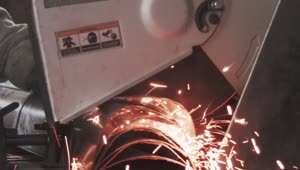 Download Free Video Stock Sparks From A Metal Saw Live Wallpaper
