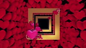 Download Free Video Stock Square Shaped Frames And Red Hearts Live Wallpaper