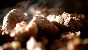 Download Free Video Stock Steaming Meat On A Bbq Live Wallpaper