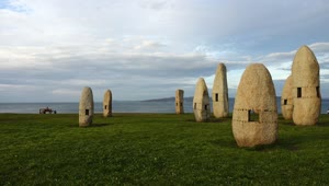 Download Free Video Stock Stone Monuments On The Coast Live Wallpaper