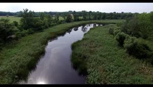 Download Free Video Stock Stream Crossing Nature Seen From The Air Live Wallpaper