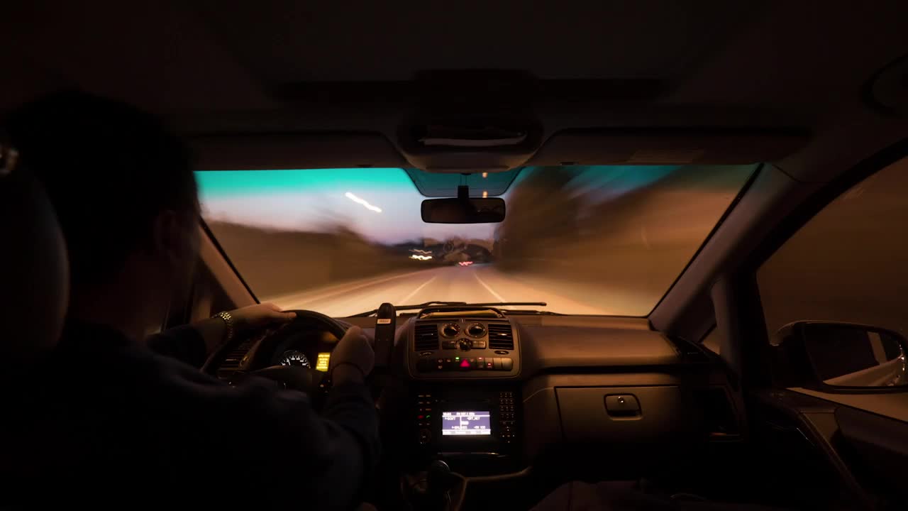 Download Free Video Stock taking a long drive at night Live Wallpaper