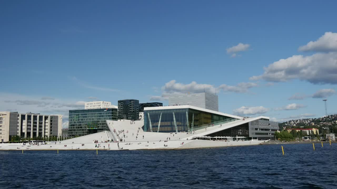 Download Free Video Stock the oslo opera house in norway Live Wallpaper