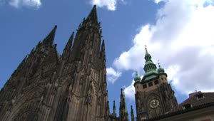 Download Free Video Stock time lapse of a cathedral and the sky Live Wallpaper