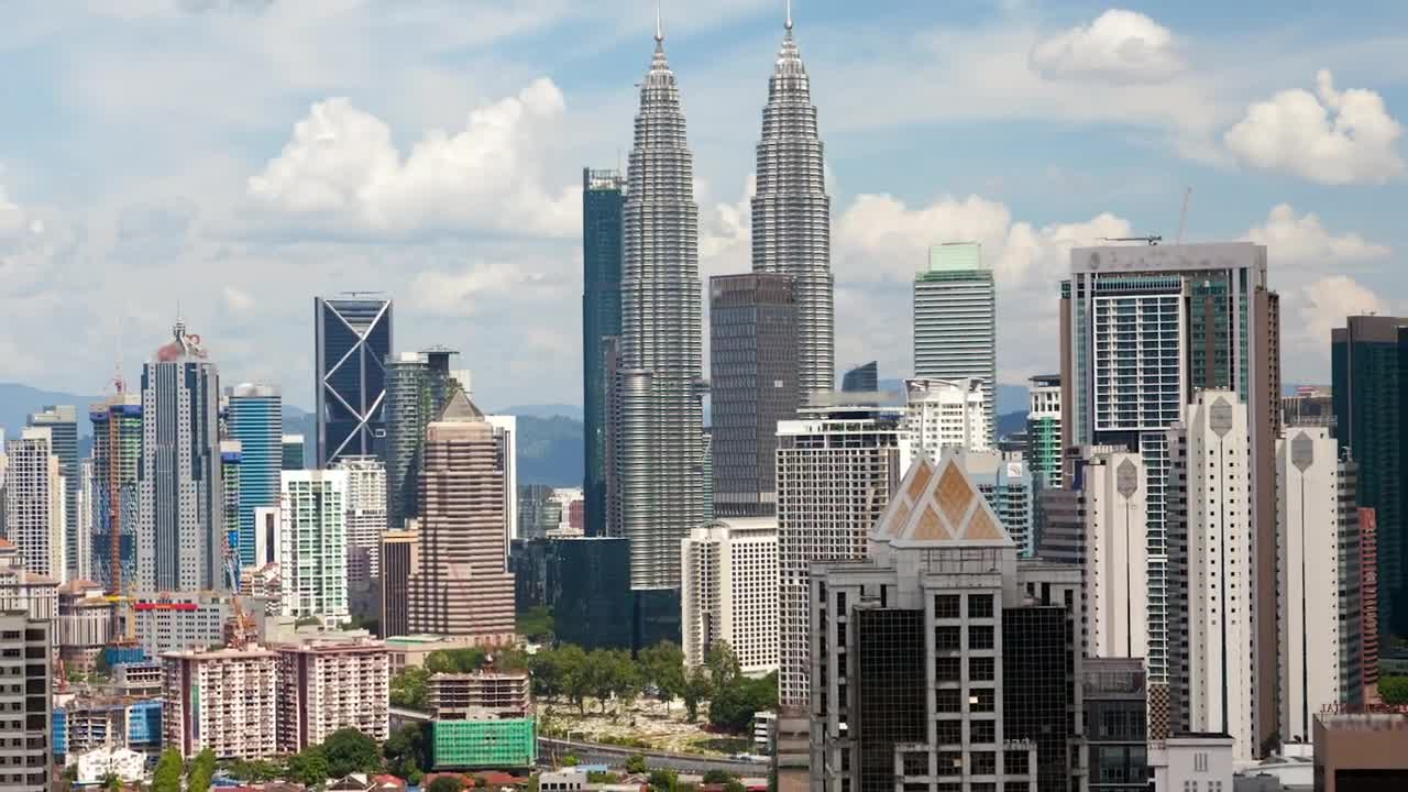 Download Free Video Stock time lapse of kuala lumpur skyline Live Wallpaper