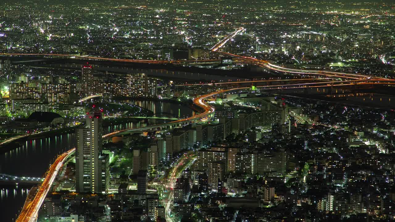 Download Free Video Stock time lapse of the tokyo cityscape at night Live Wallpaper