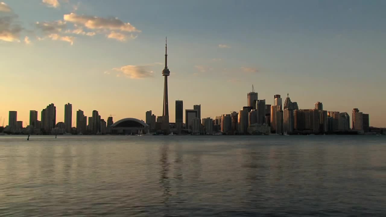 Download Free Video Stock time lapse of the toronto skyline Live Wallpaper