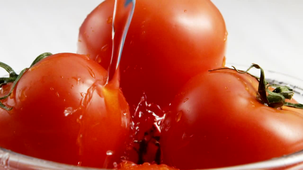 Download Free Video Stock tomatoes being washed Live Wallpaper