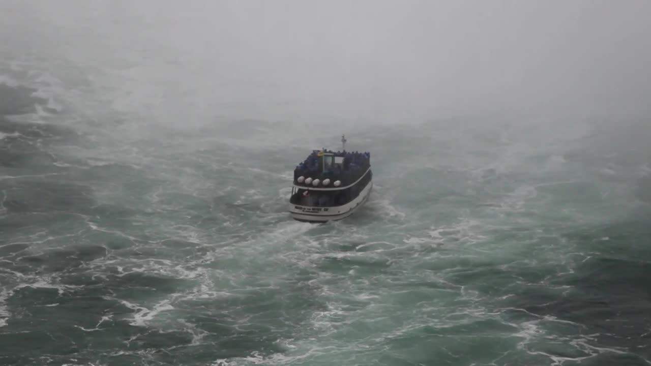 Download Free Video Stock tourist boat at niagara falls Live Wallpaper