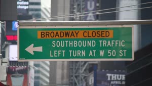 Download Free Video Stock traffic signs throughout new york Live Wallpaper