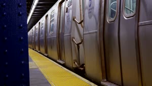 Download Free Video Stock train leaving a subway station Live Wallpaper