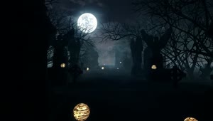 Download Free Stock Video Walking Through The Graves Of A Creepy Cemetery Live Wallpaper