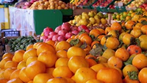 Download Free Stock Video Various Fruits In The Street Market Live Wallpaper