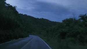 Download Free Stock Video Traveling On A Nature Road At Dusk Live Wallpaper