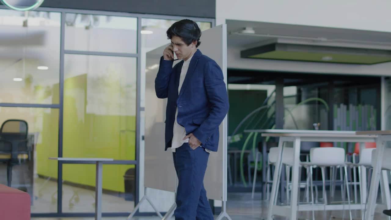 Download Free Stock Video Young Businessman On Phone Call Live Wallpaper