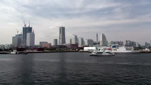 Download Free Stock Video Yokohama Bay And Skyline Time Lapse Live Wallpaper