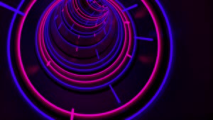 Download Free Stock Video Winding Tunnel With Neon Blue And Pink Lights Live Wallpaper