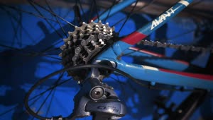 Download Free Stock Video Wheel Of A Rotating Bicycle In A Close And Detailed Live Wallpaper