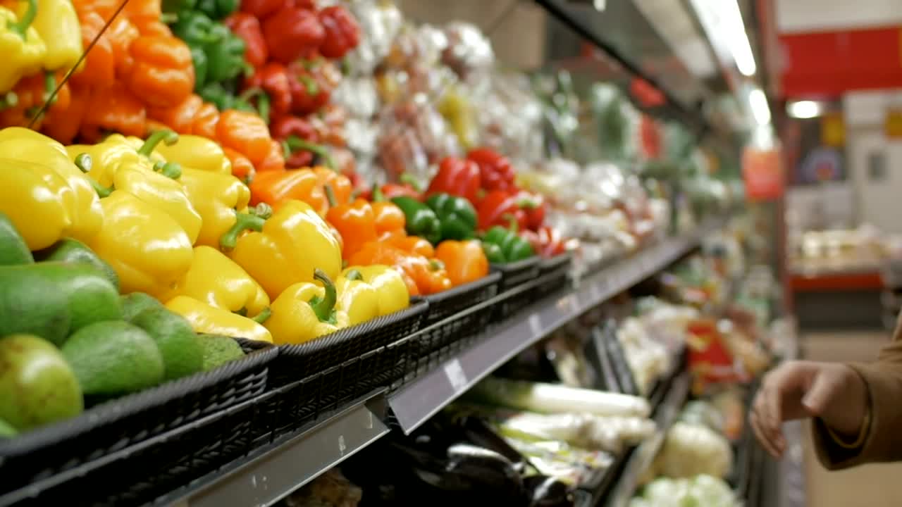 Download   Stock Footage Woman Buying Peppers Live Wallpaper